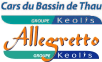 Logo de l'exploitant Keolis Cars du Bassin de Thau - Cars Allegretto