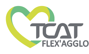 Logo du réseau TCAT FLEX'AGGLO