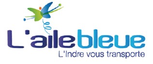 Logo du réseau L'aile bleue L'indre vous transporte