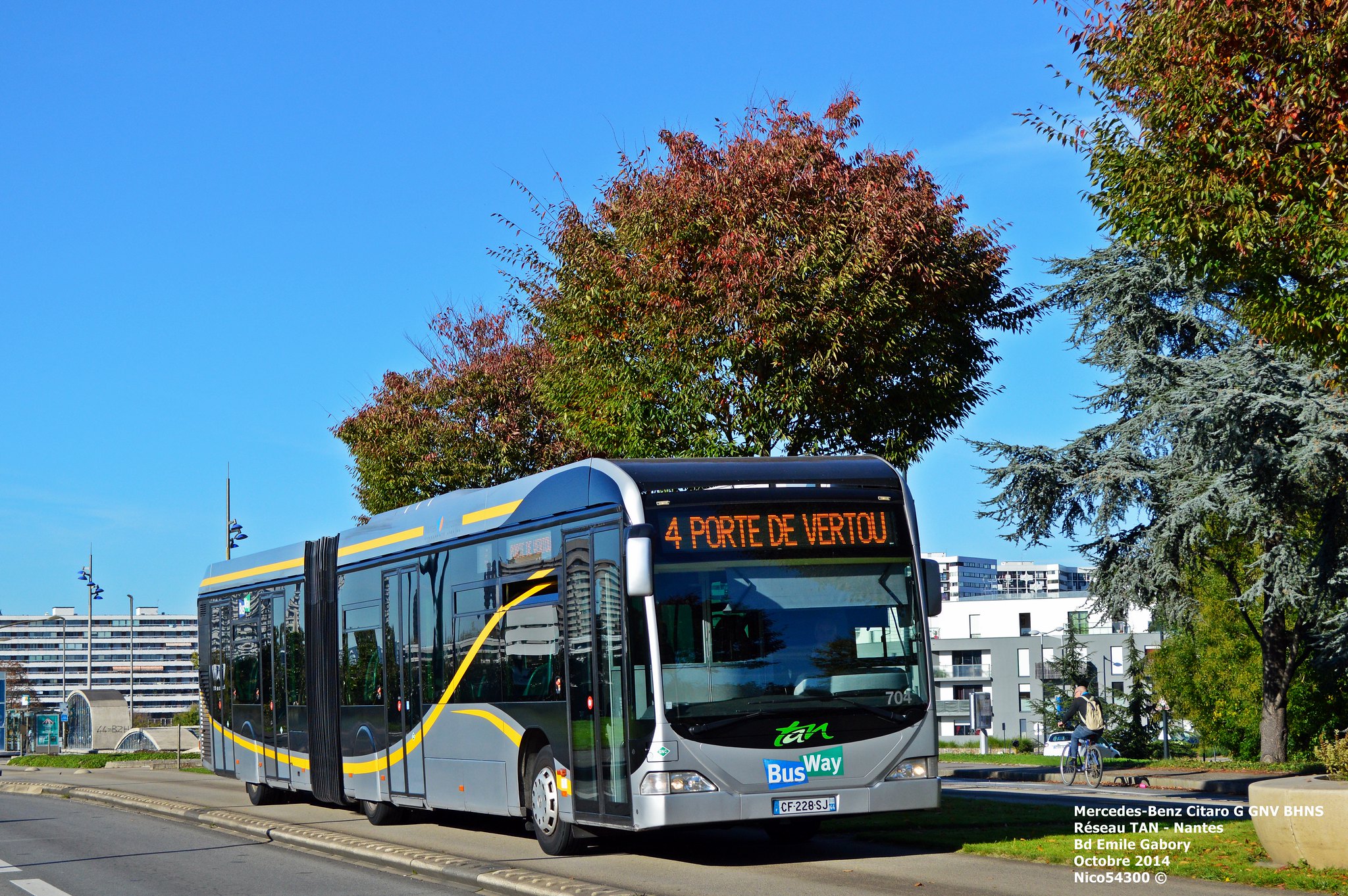 Mercedes-Benz Citaro G GNV BHNS N°704 - TC Infos